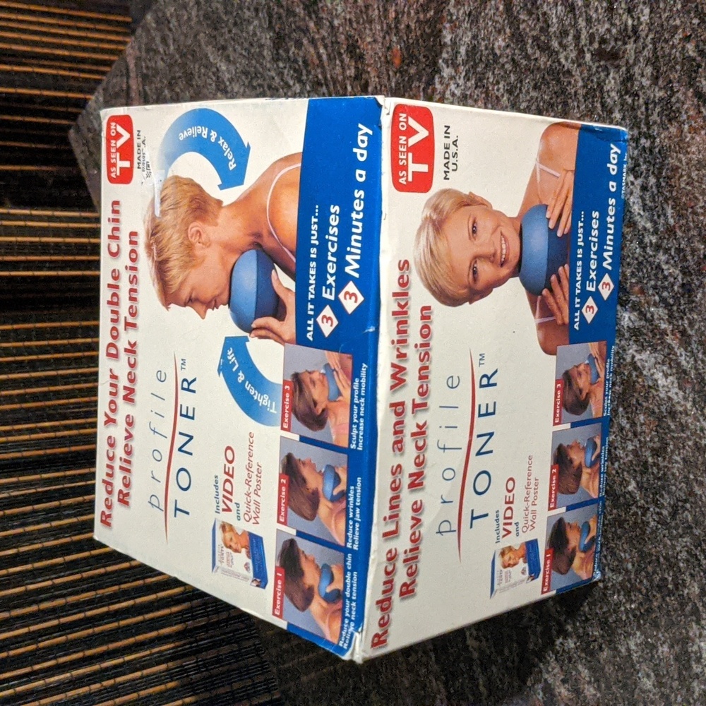 Profile Toner Face Neck Exerciser As Seen On TV VHS Anti Aging NEW Open Box